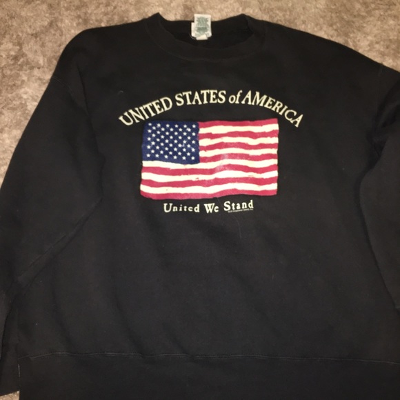 american flag crew neck - Picture 1 of 3